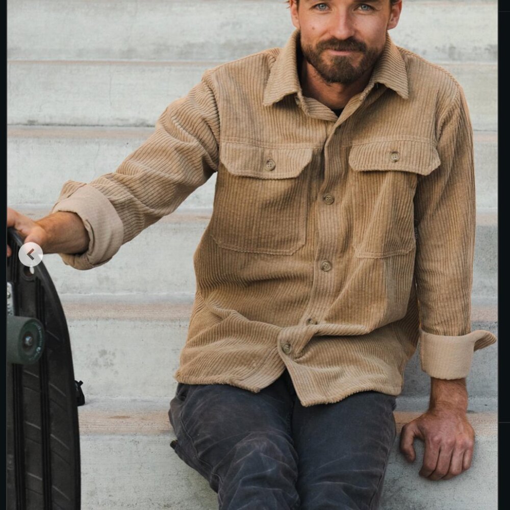 Unisex Deso Brand Thick-Waled Corduroy Valhalla Shirt - Size S